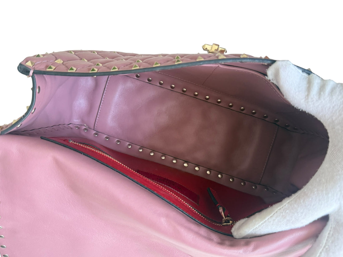 Valentino Garavani Spike Tasche in der Farbe rosa-nude
