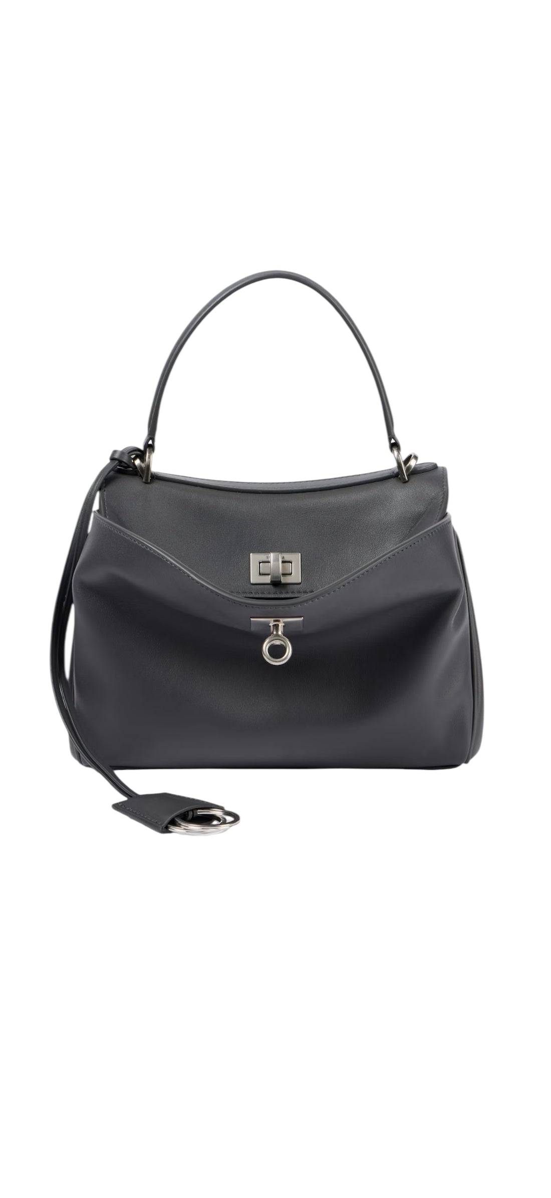 Balenciaga Tote Bag Rodeo Mini aus Kalbsleder in der Farbe Grau
