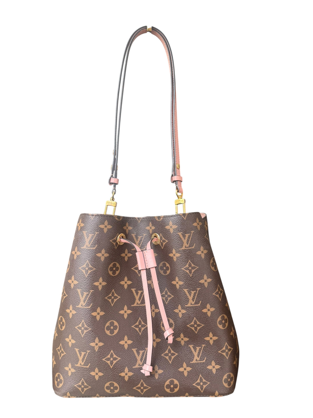 Louis Vuitton Néonoé MM Monogram Rosa mit verstellbarem und abnehmbarem Schulterriemen