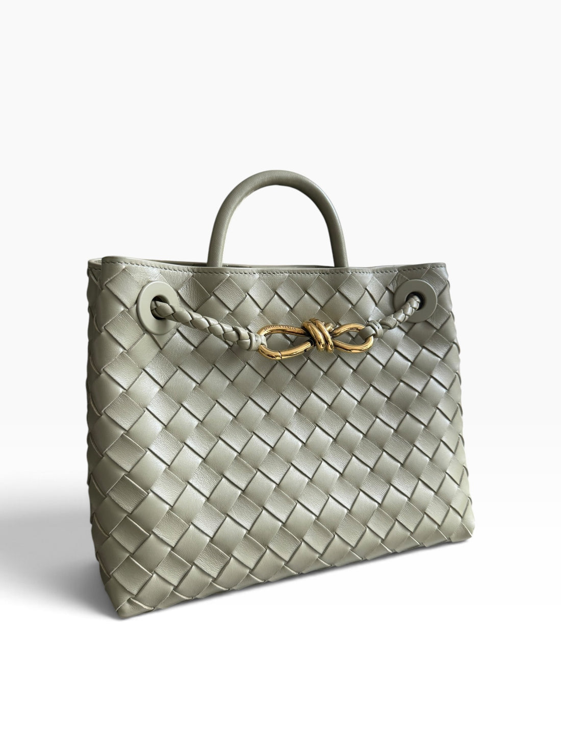 Bottega Veneta Andiamo small travertine