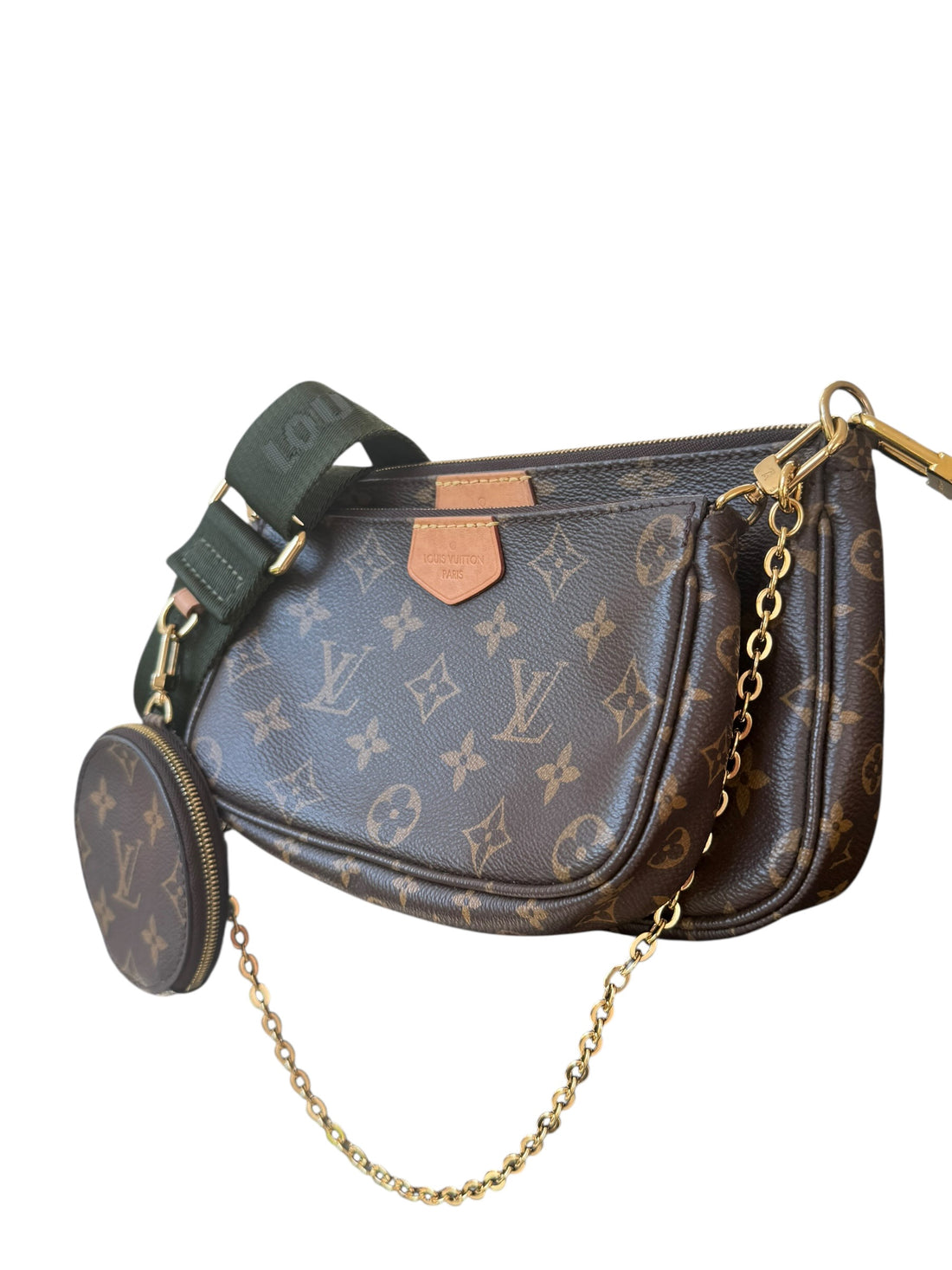 Louis Vuitton Multi Pochette Khaki Monogram Canvas