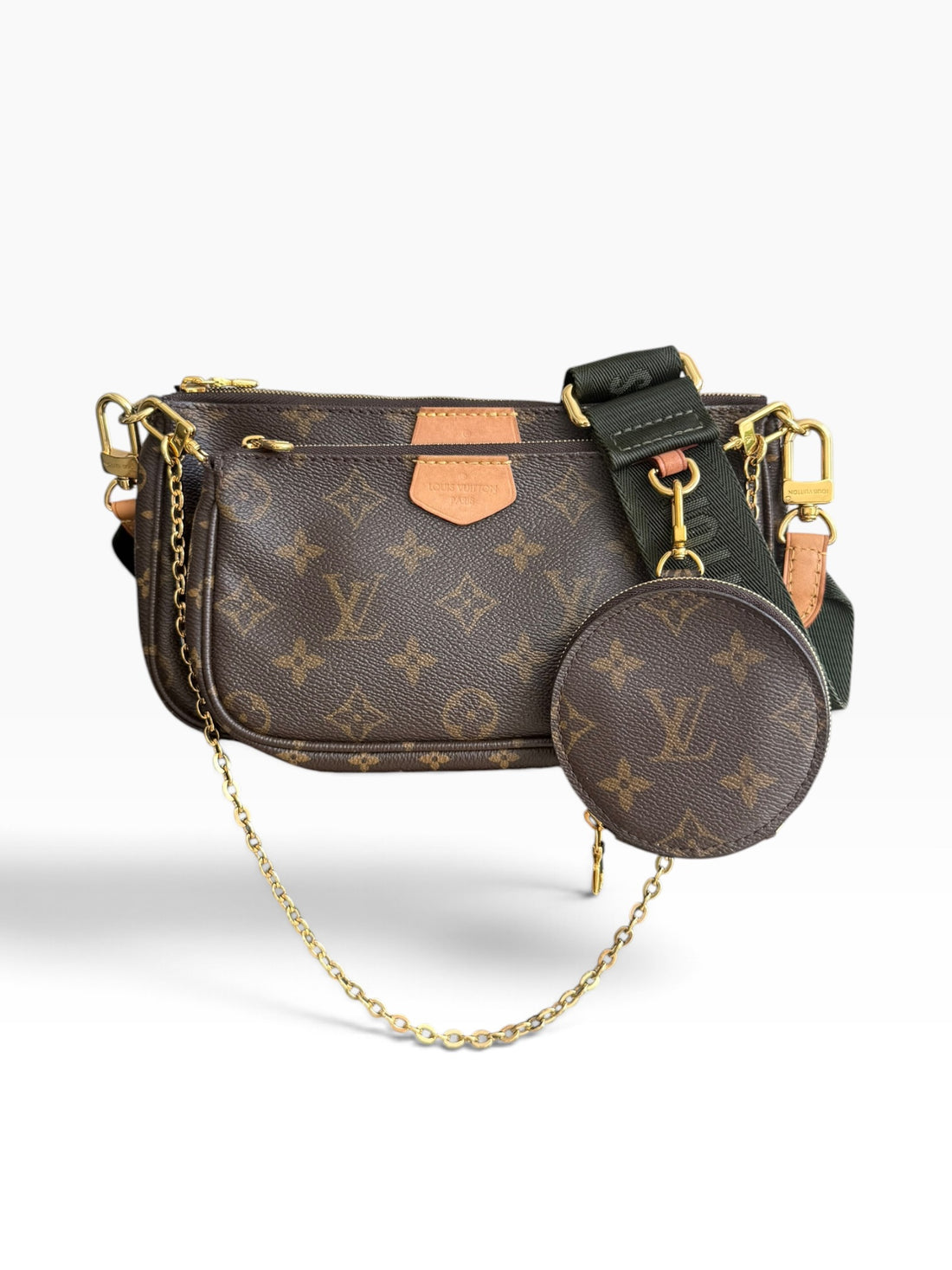 Louis Vuitton Multi Pochette Accessoires Monogram Canvas Khaki