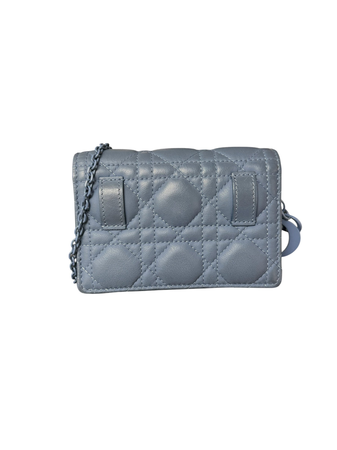 Christian DIOR Nano Card Holder mit abnehmbarer Kette und abnehmbarem Dior Anhänger.