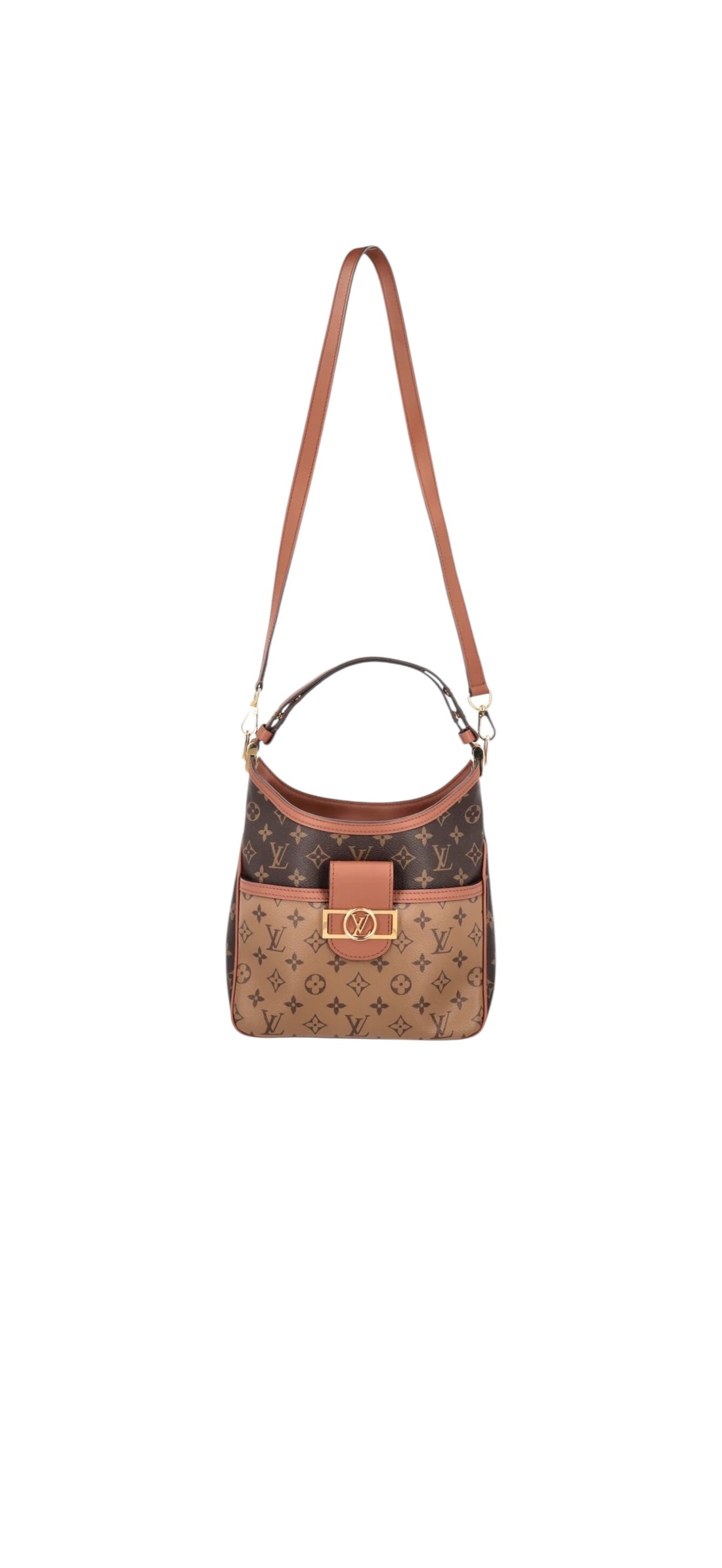 Louis Vuitton Dauphine Hobo Bag aus Monogram Reverse