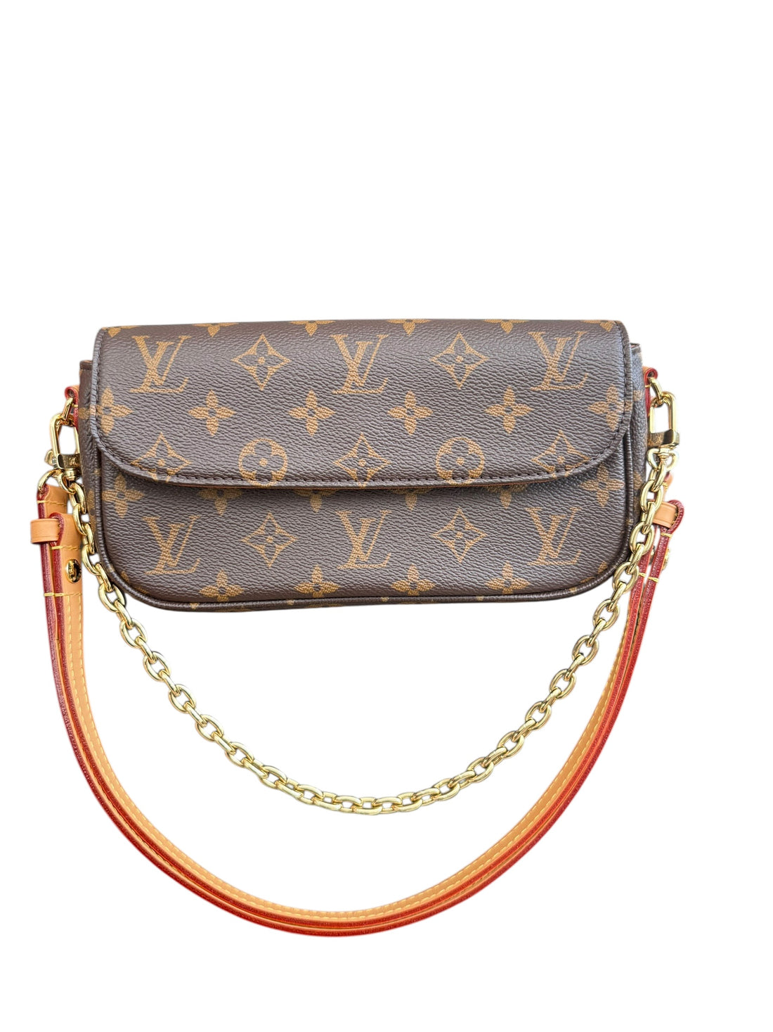 Louis Vuitton Ivy Wallet on Chain aus Monogram Canvas mit abnehmbarer Kette