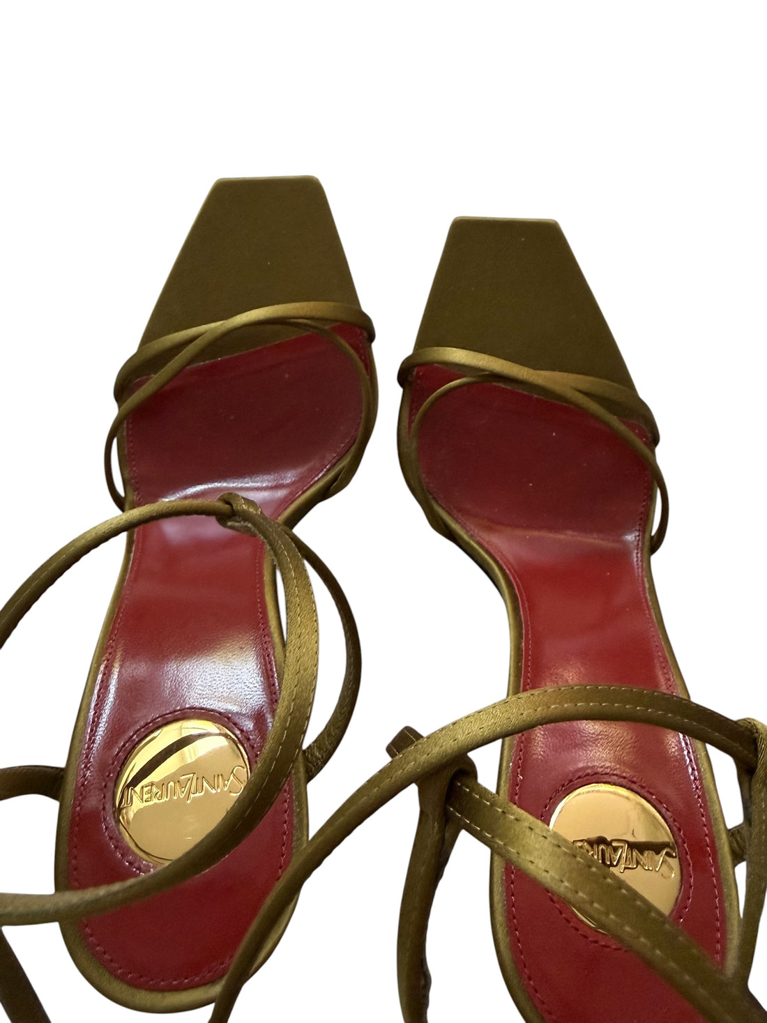 Saint Laurent Opyum Sandalen Grösse 37 Farbe Cuba Gold