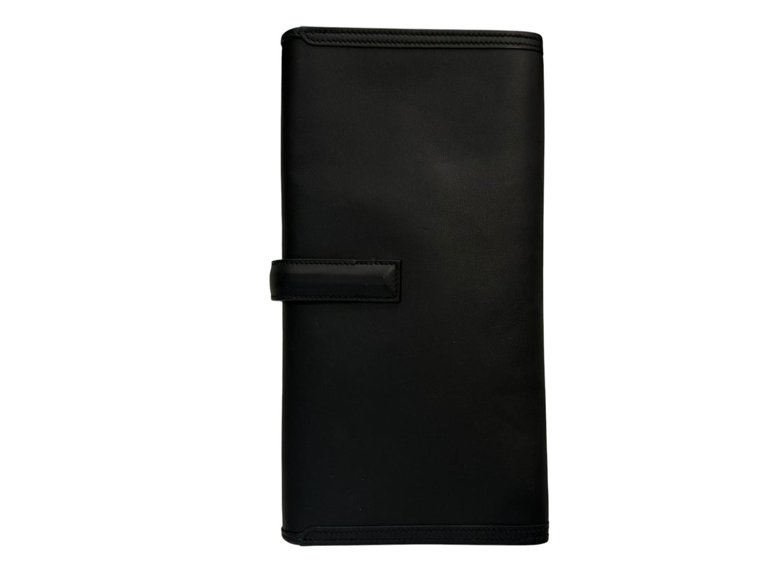 Hermès Clutch Elan Jige 29 in schwarzem Leder