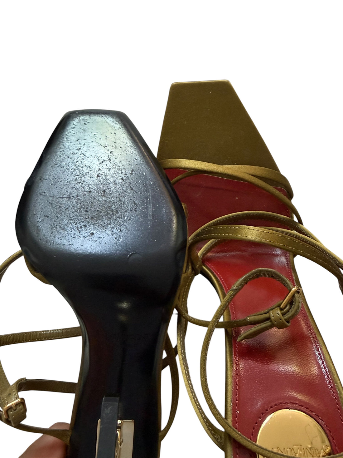 Saint Laurent Opyum Sandalen Grösse 37 Farbe Cuba Gold