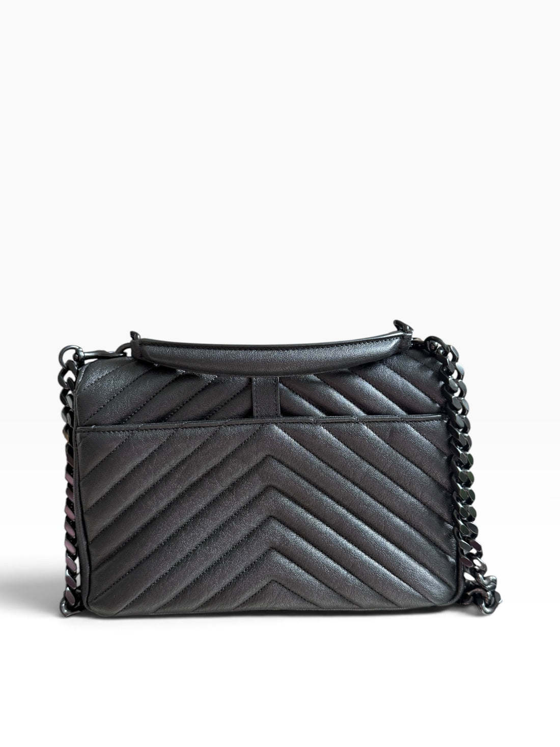 Sac YSL Saint Laurent College tout noir moyen noir