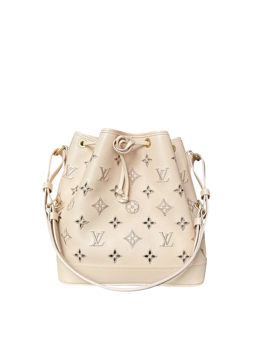 Louis Vuitton Petit Noe Broderie Anglaise in Beige