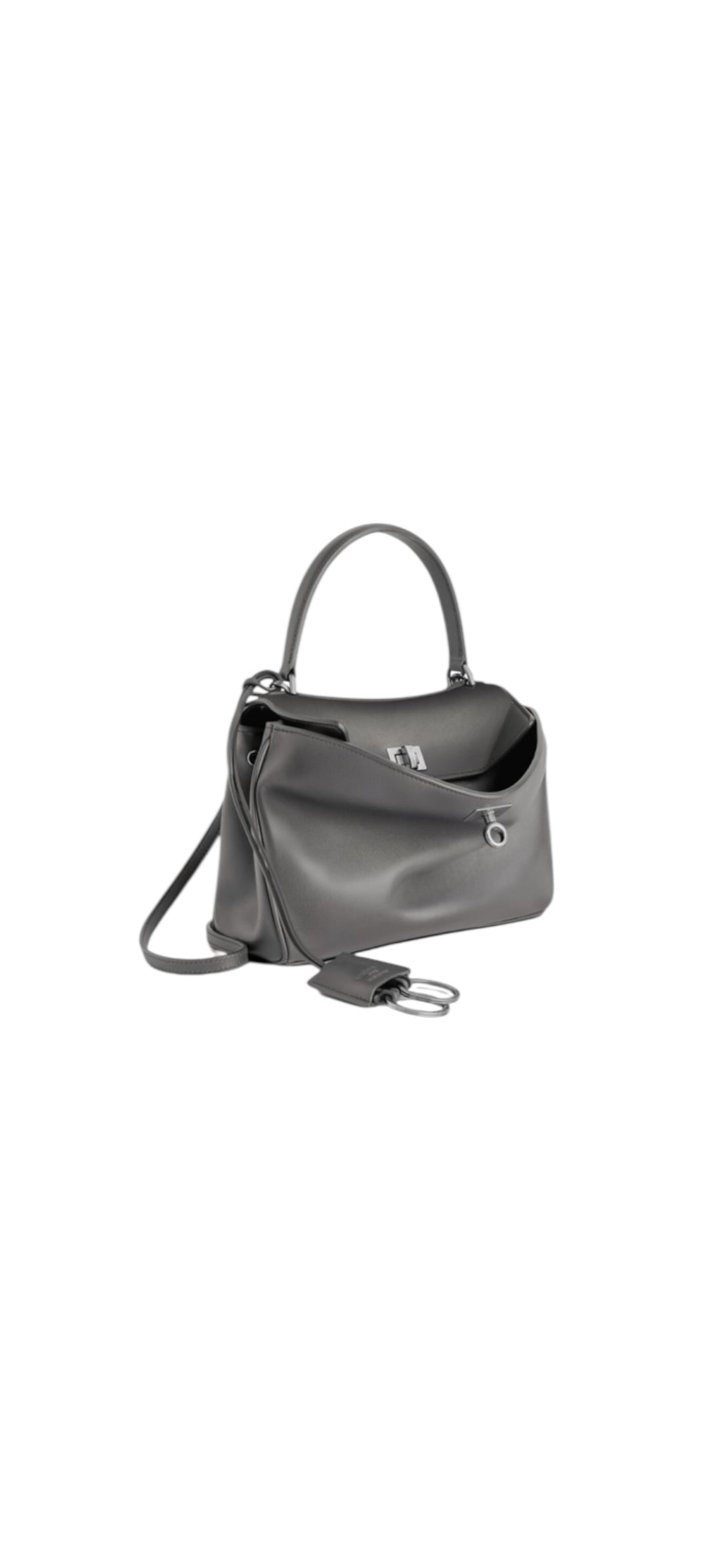 Balenciaga Tote Bag Rodeo Mini aus Kalbsleder in der Farbe Grau