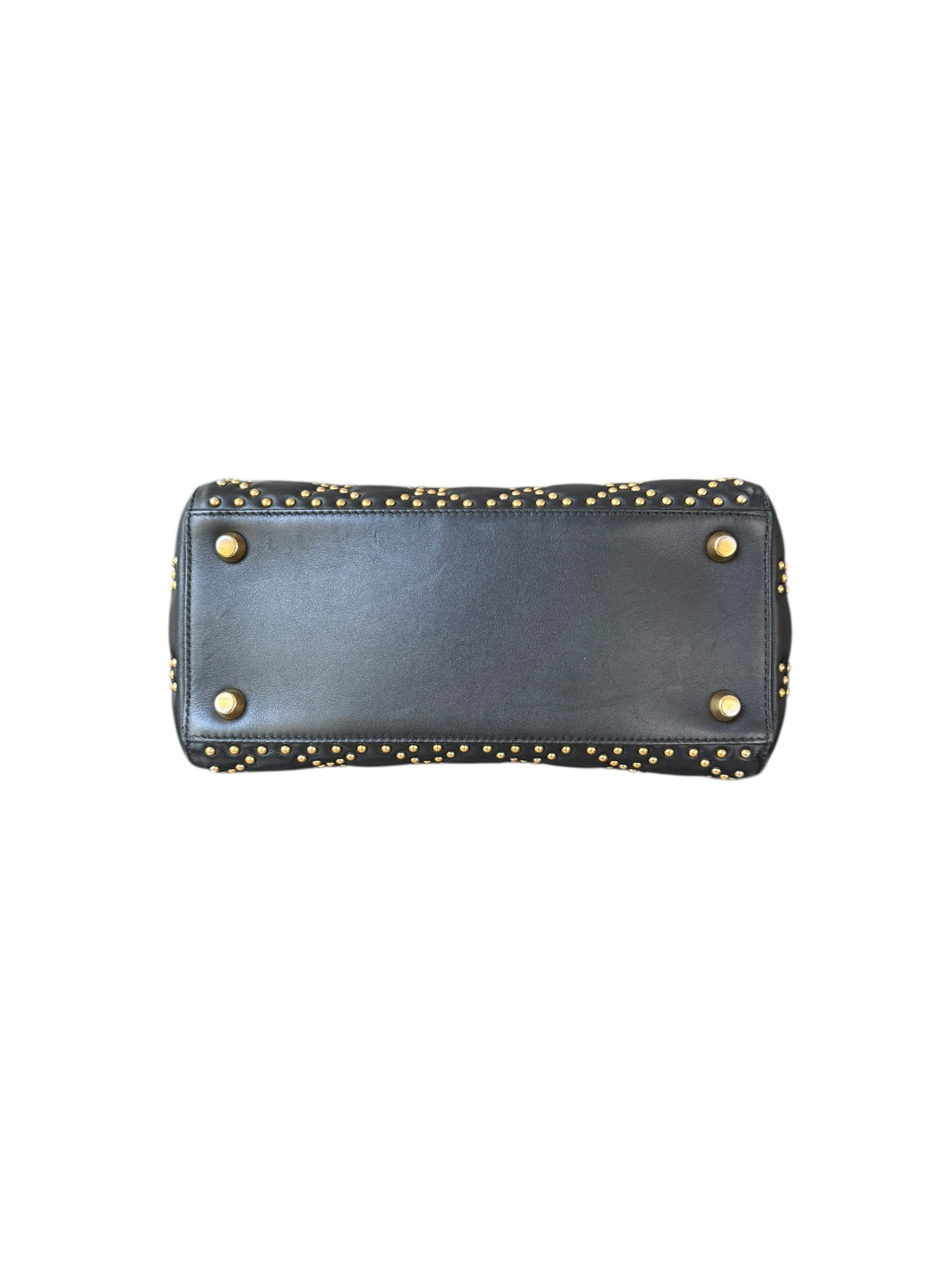 Dior Lady Medium Studded mit goldfarbenen Nieten