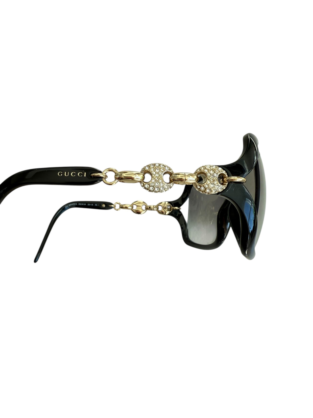 Gucci Sonnenbrille Acetat und Kettendetails