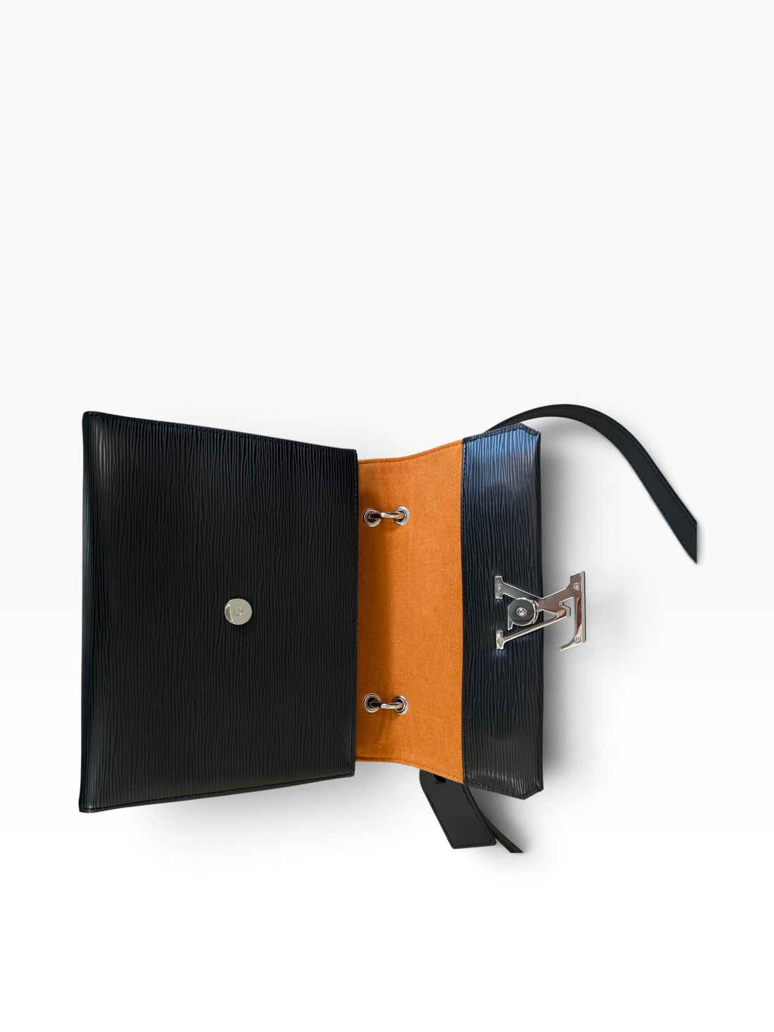 Louis Vuitton Grenelle pm aus schwarzem Epi Leder mit abnehmbaren Schulterriemen.