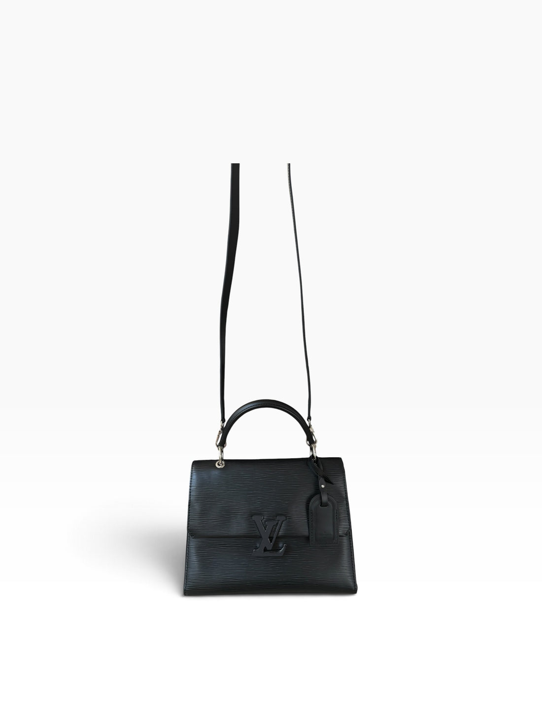 Louis Vuitton Grenelle pm aus schwarzem Epi Leder mit abnehmbaren Schulterriemen.