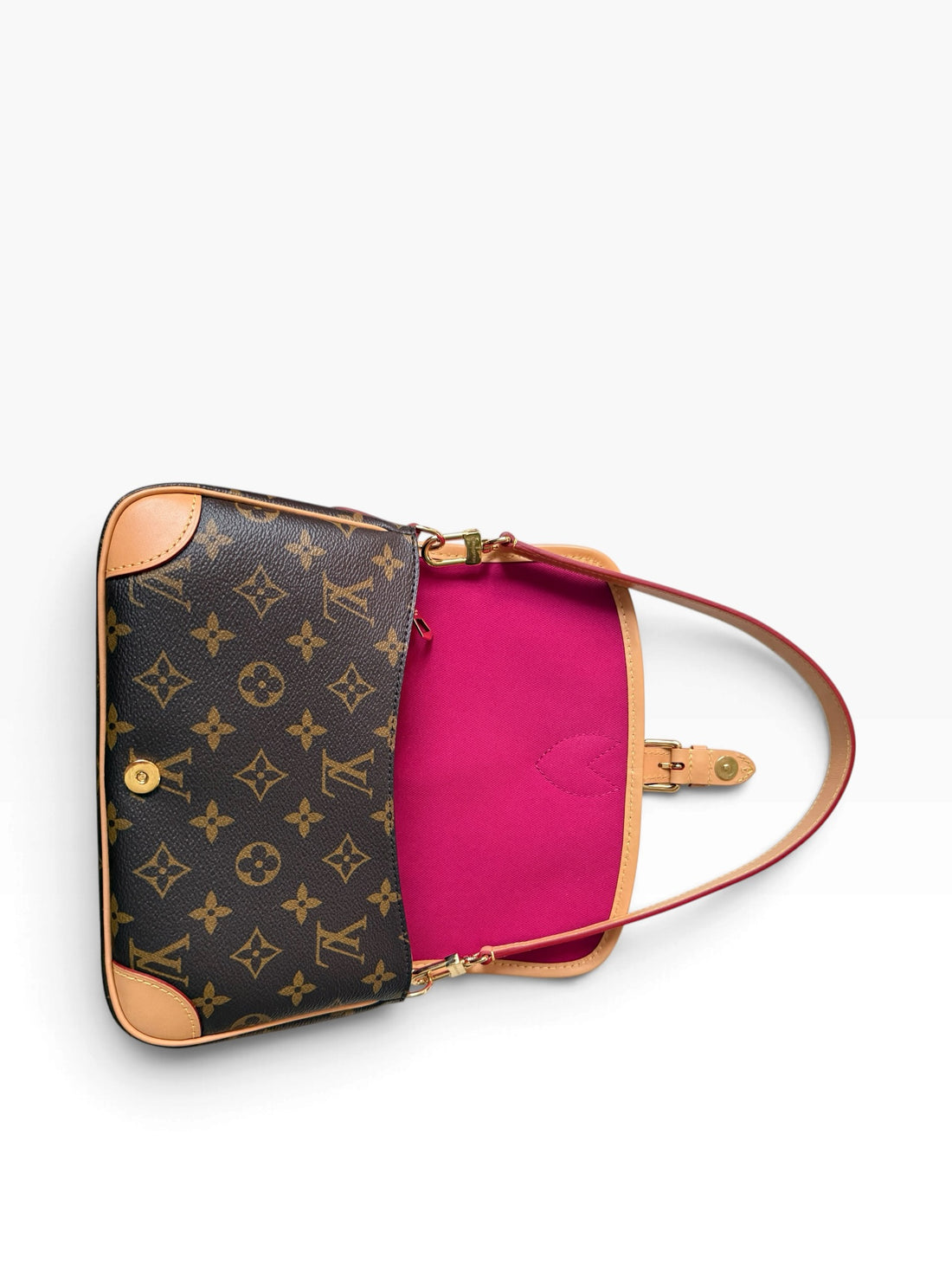 Louis Vuittion Diane Fuchsia Monogram Canvas
