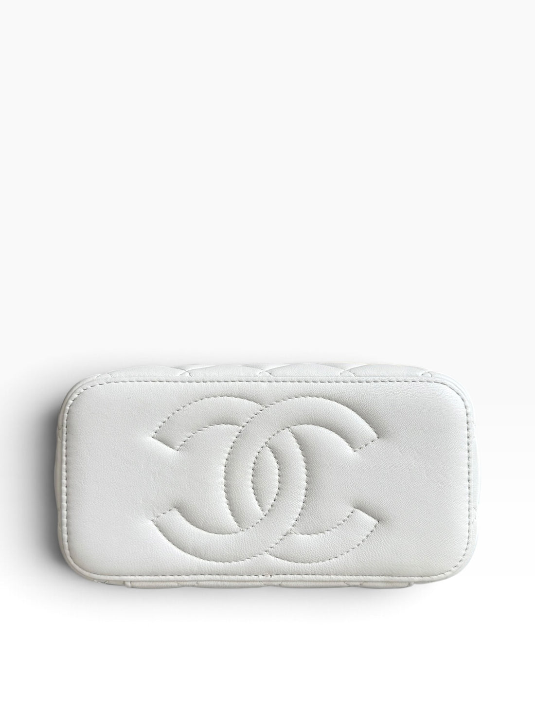 Chanel Vanity Trendy Top Handle aus weichem Lammleder in der Farbe Light Grey