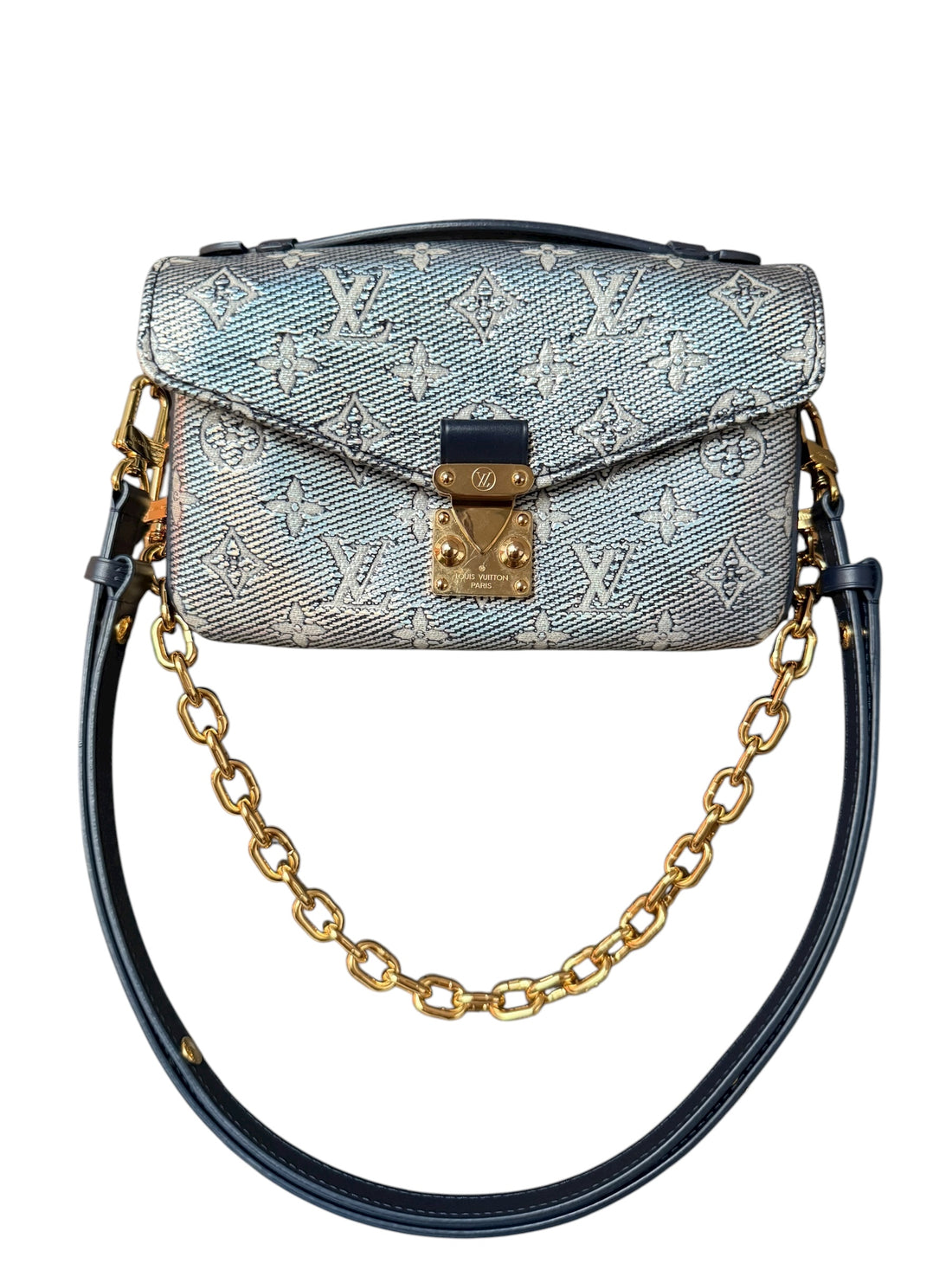 Louis Vuitton Métis East West Monoglam Blau. Limited Edition
