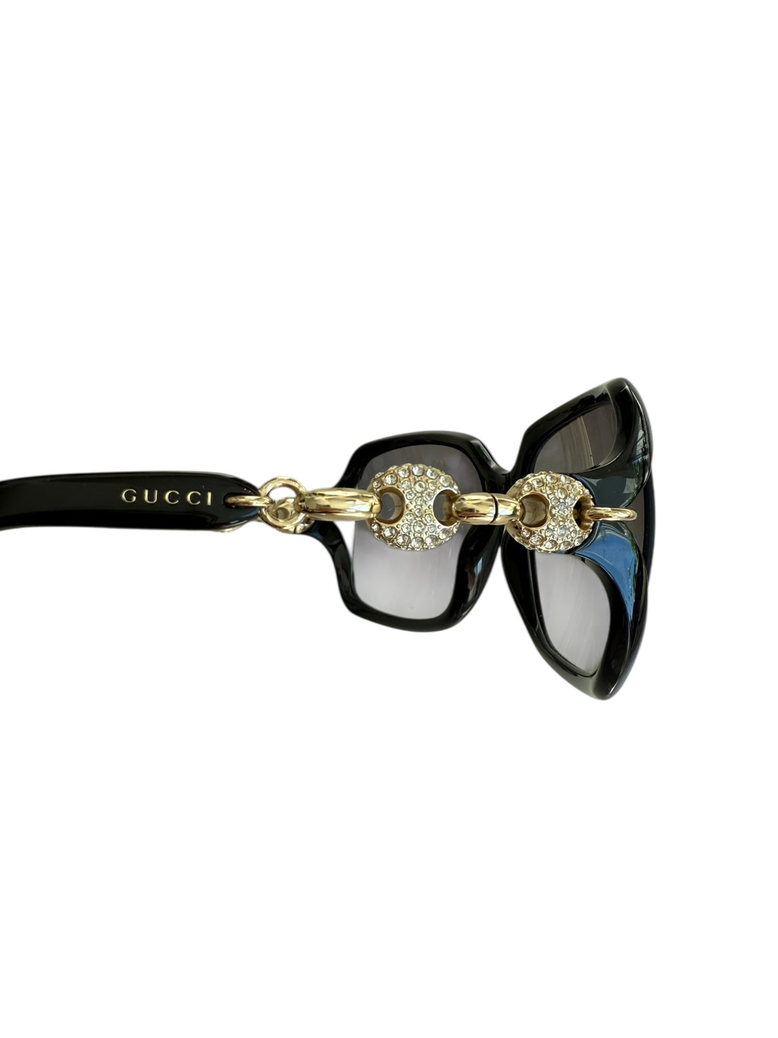 Gucci Sonnenbrille Acetat und Kettendetails
