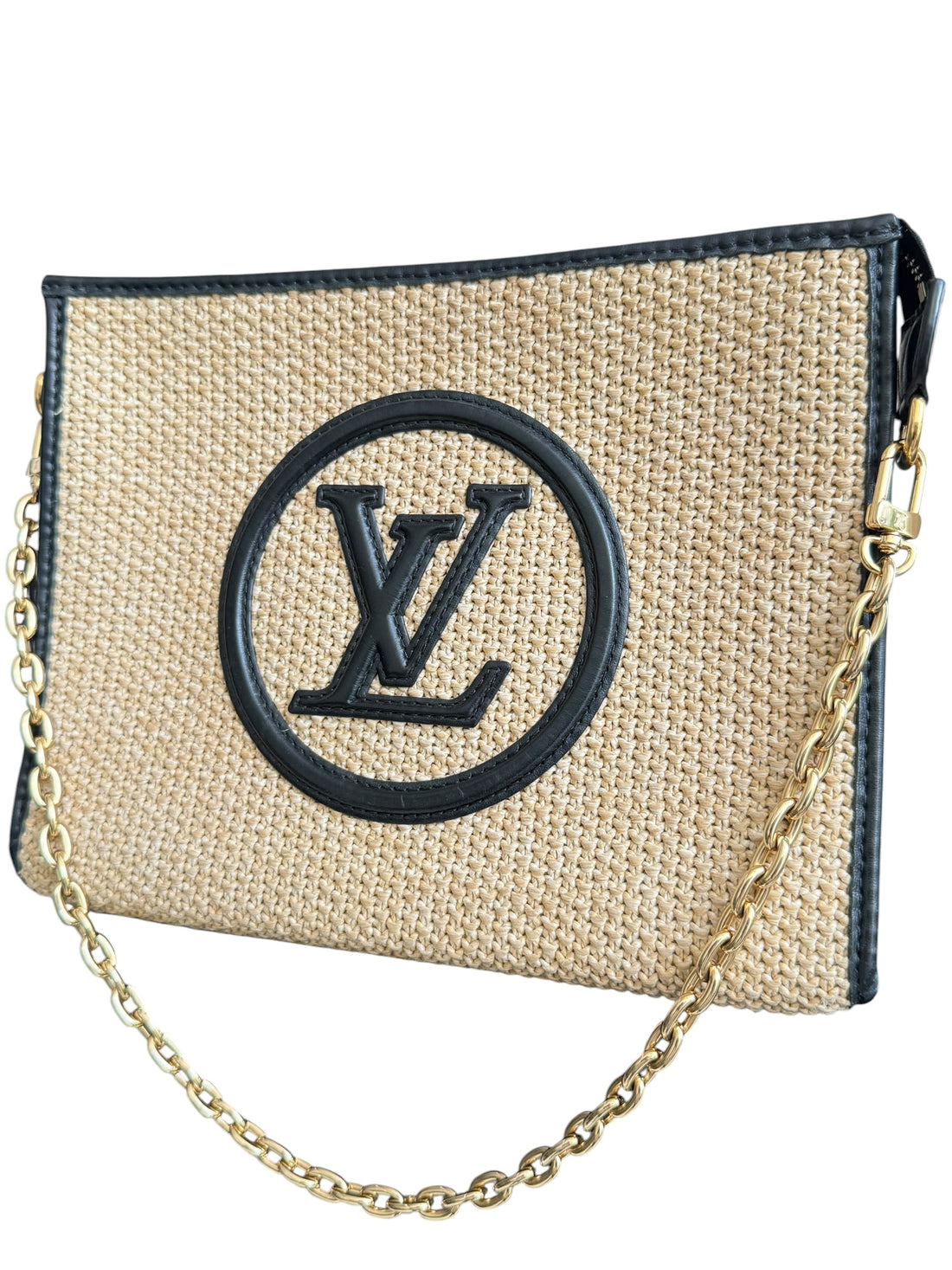 Louis Vuitton Toiletry Pouch on Chain in der limitierten Sommer-Edition aus geflochtenem Raffia-Bast