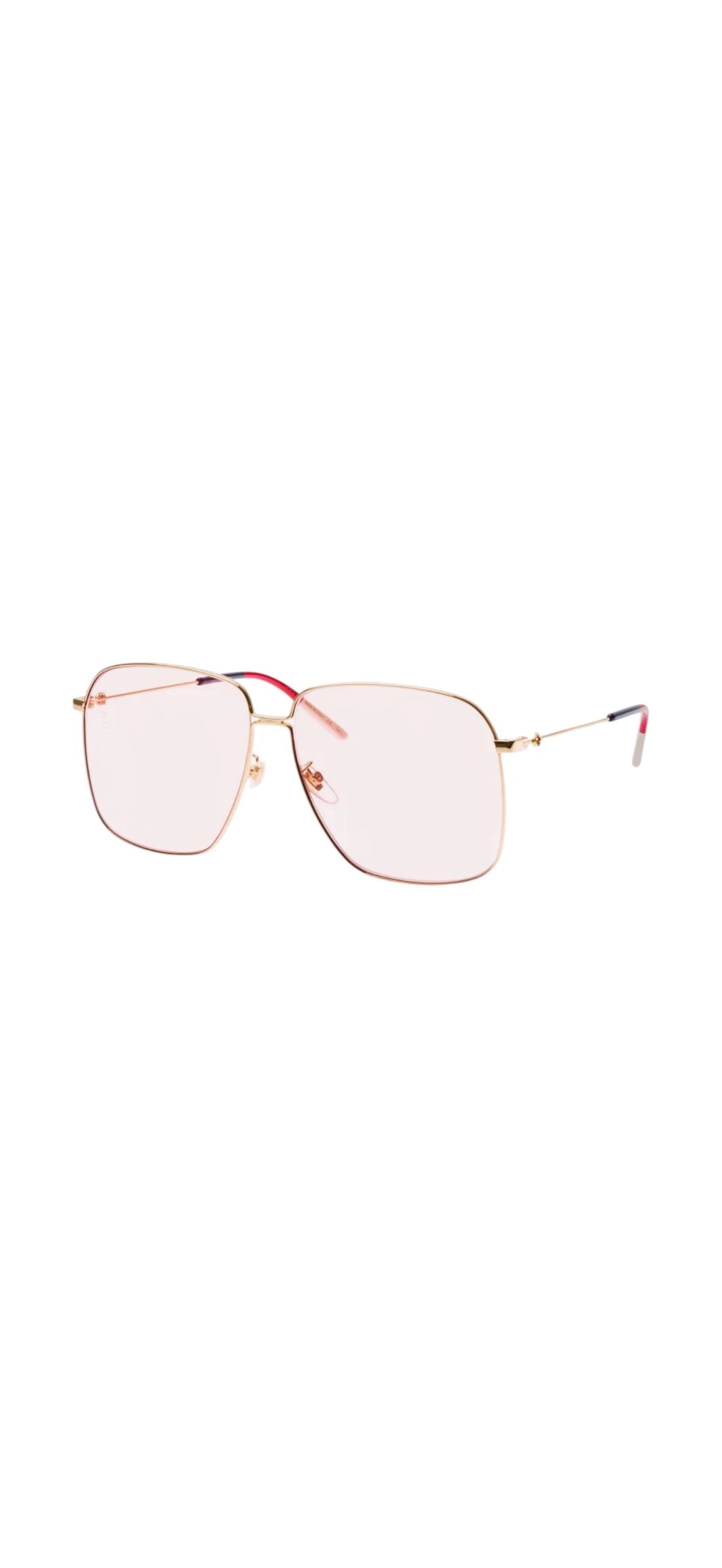 Gucci Sonnenbrille goldfarbene Pilotenbrille in Oversized
