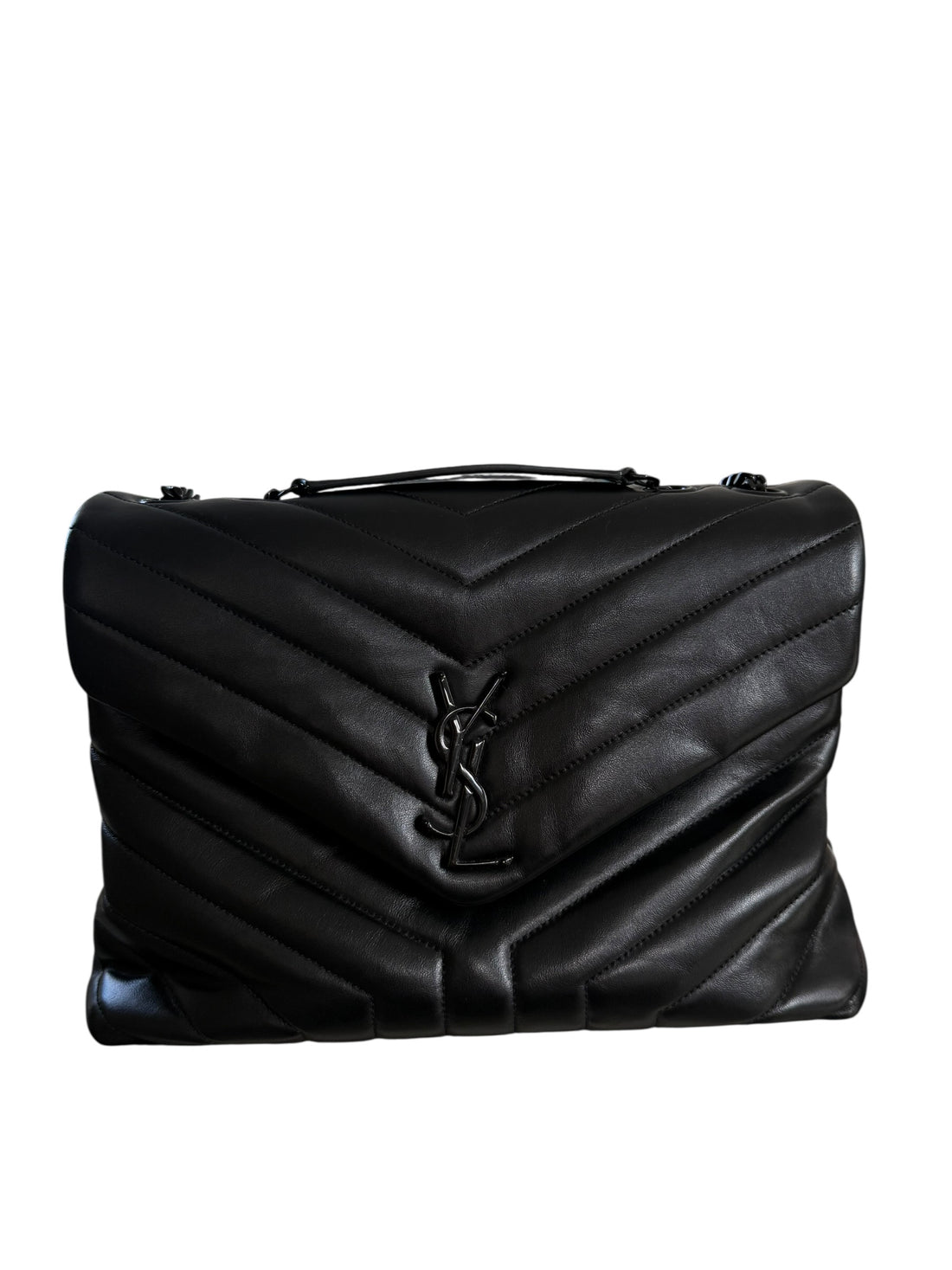 YSL Loulou Medium Allblack - so black