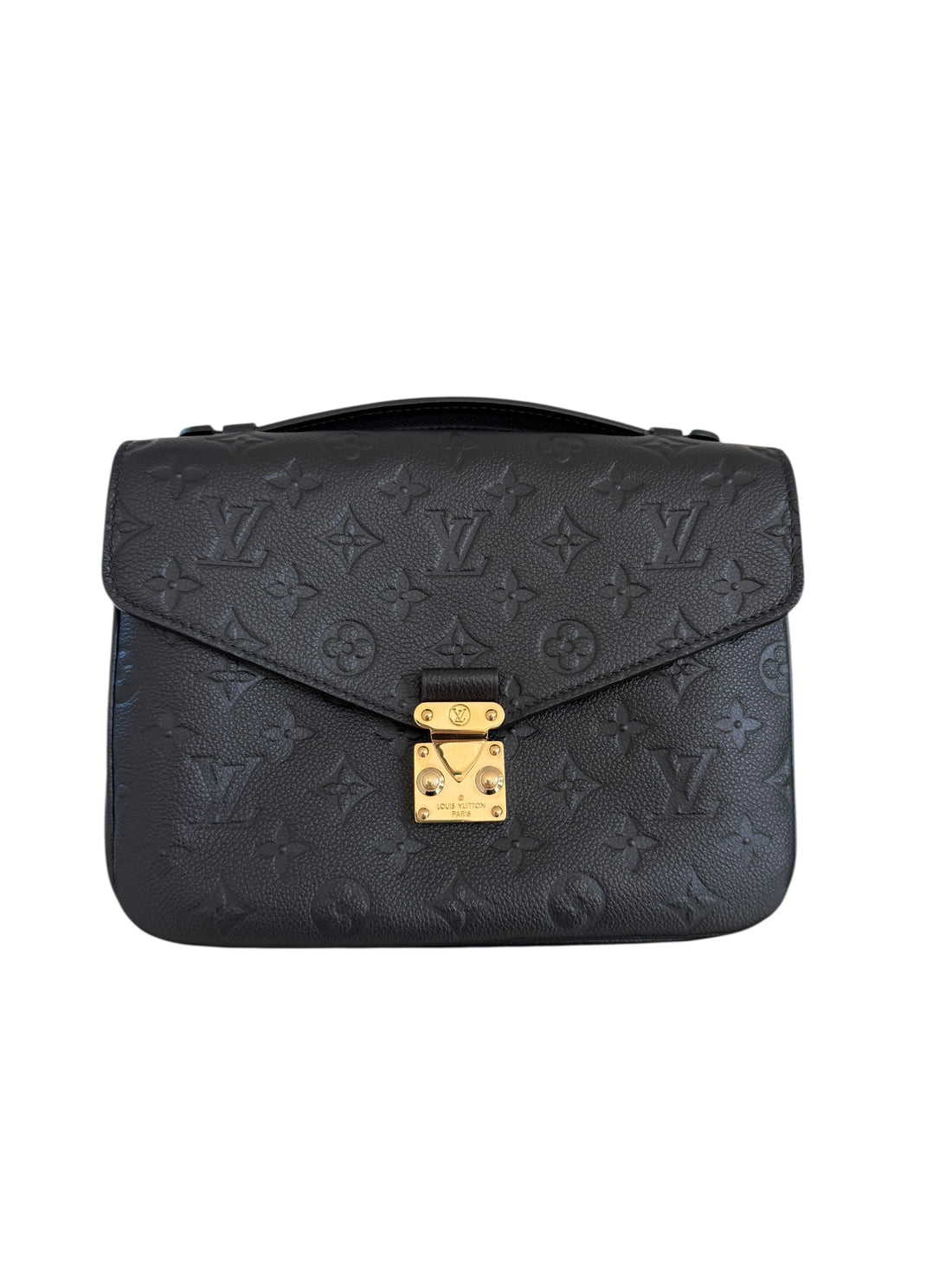 Louis Vuitton Metis Pochette Monogram Empreinte Leder schwarz