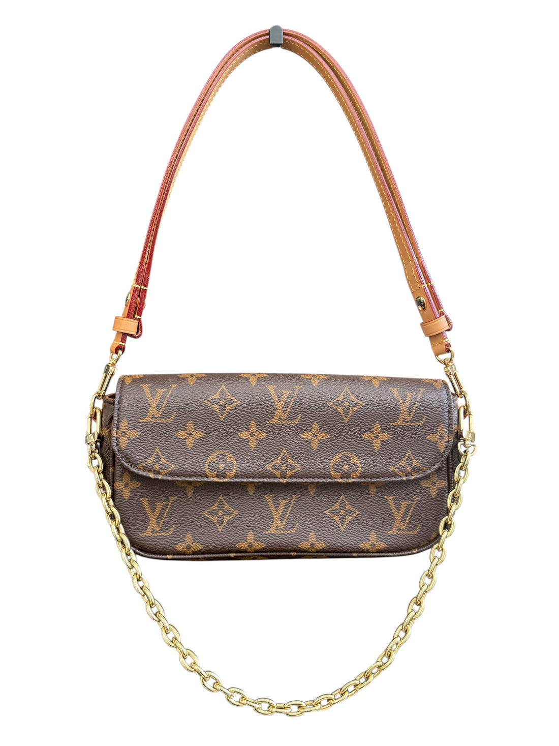 Louis Vuitton Ivy Wallet on Chain aus Monogram Canvas mit abnehmbarer Kette