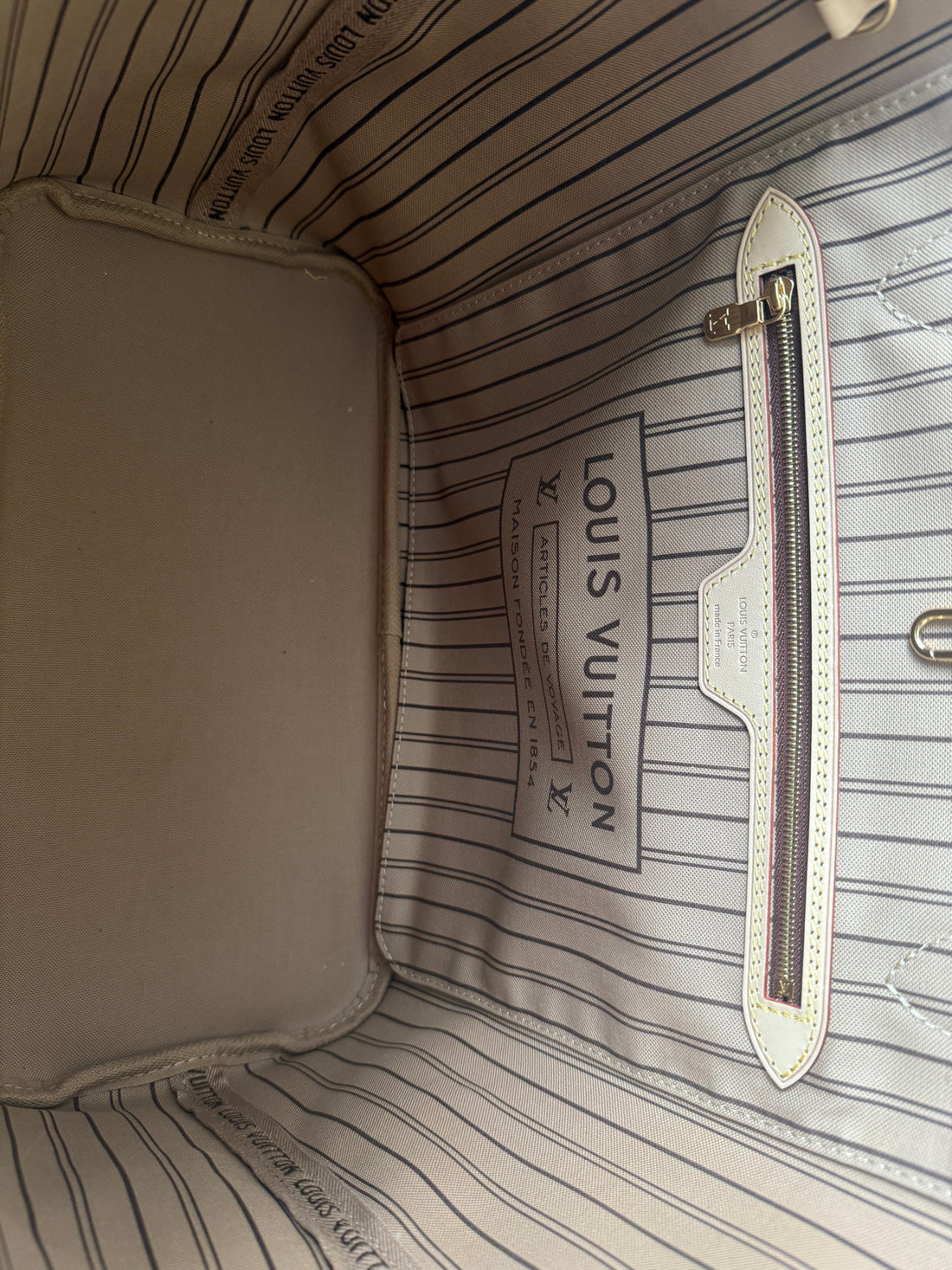Louis Vuitton Neverfull Monogram beige