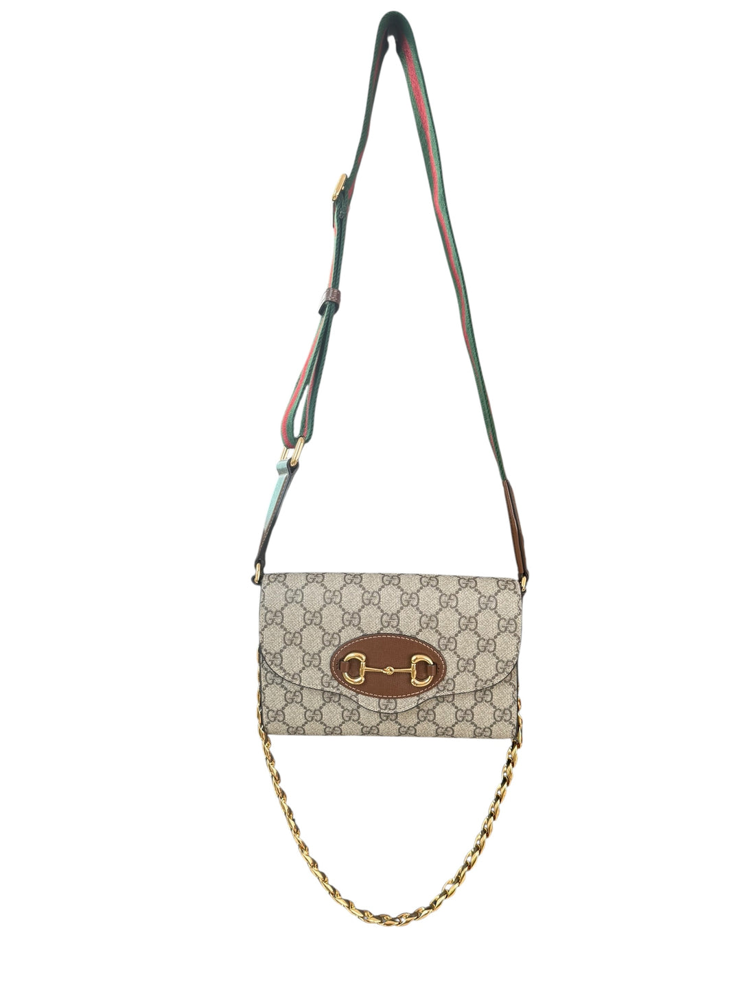Gucci Horsebit 1955 Mini Schultertasche mit einem abnehmbarem Schulterriemen