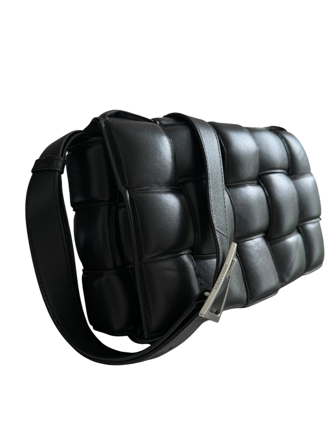 Bottega Veneta Cassette Bag aus schwarzem Intrecciato-Flechtwerk des Hauses