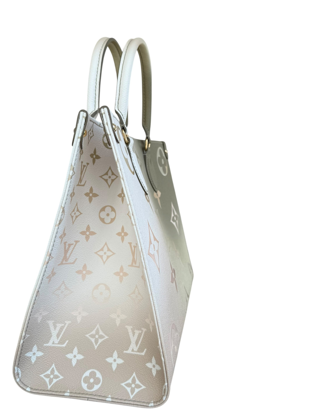Louis Vuitton On-The-Go MM Sunset Monogram Khaki aus der Spring Kollektion