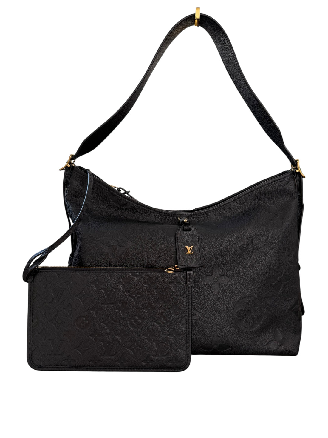 Louis Vuitton Carry AL MM in Monogram Empreinte Leder schwarz