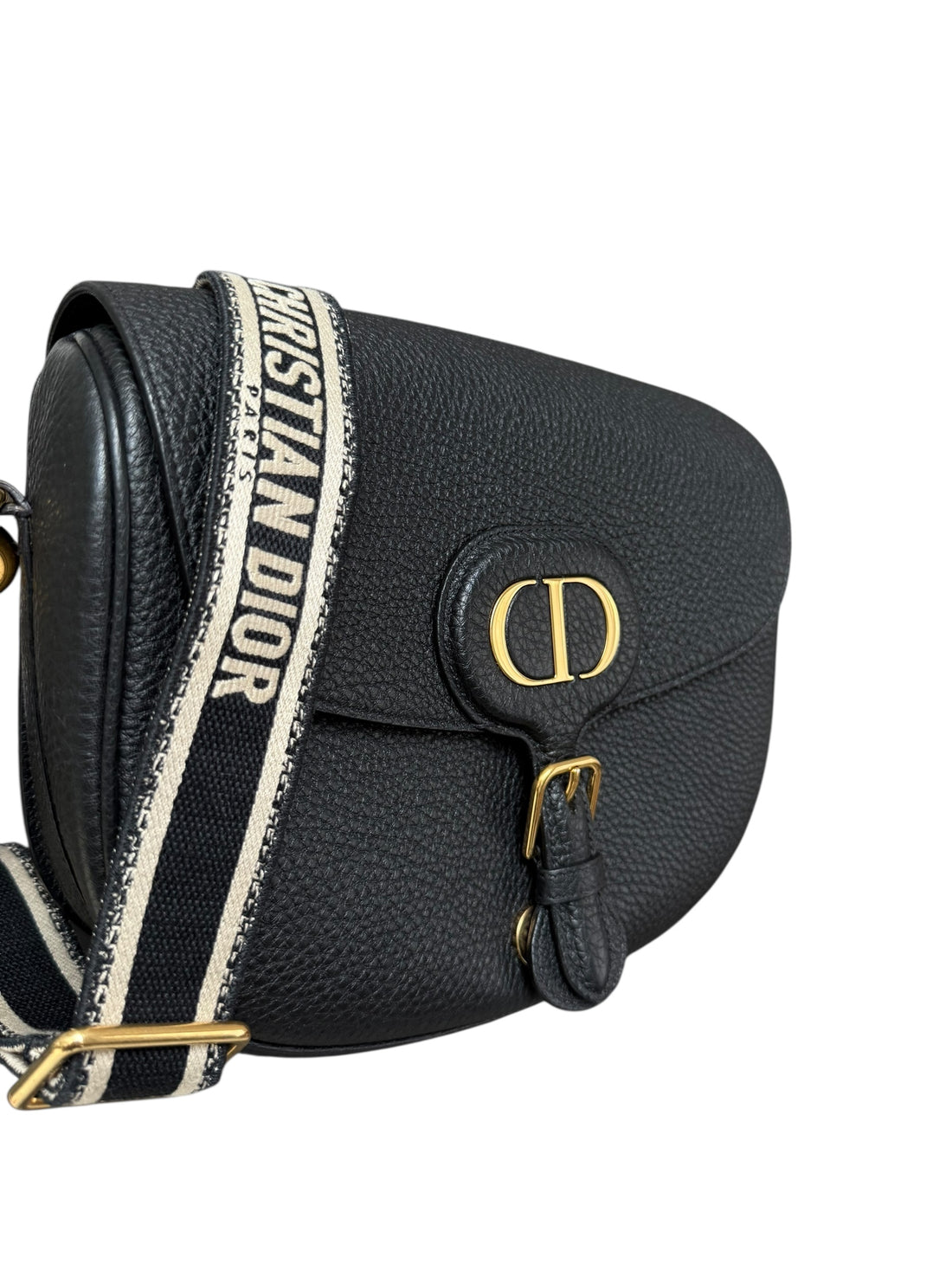 Dior Bobby Tasche in schwarz mit verstellbarem Schulterriemen