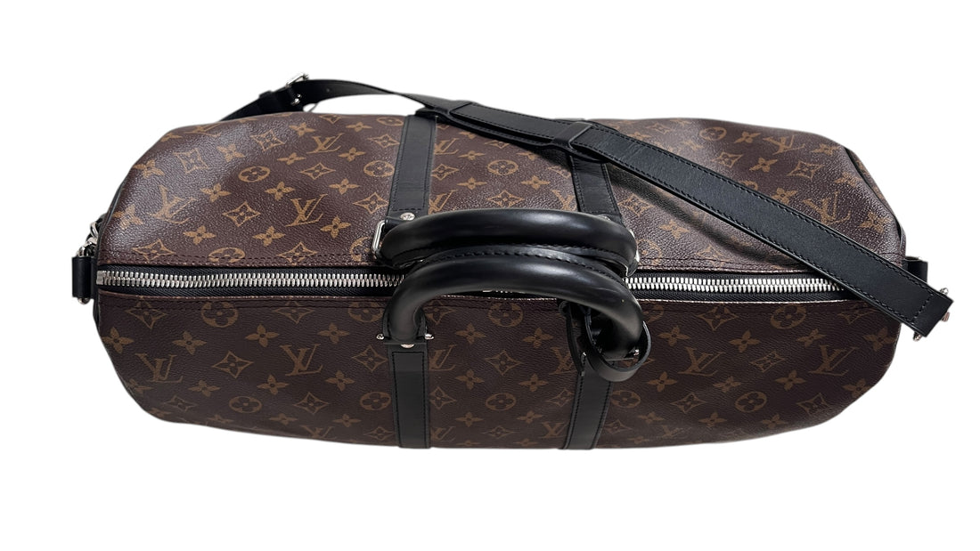 Louis Vuitton Keepall 45 Monogram Macassar Canvas