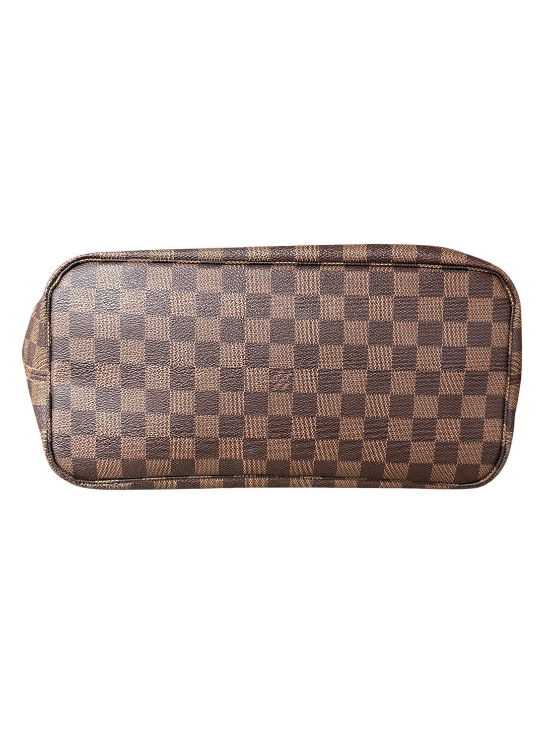 Louis Vuitton Neverfull MM in Damier Ebene Canvas mit abnehmbarer Pochette.