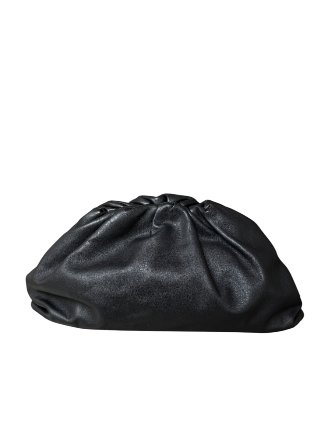 Bottega Veneta Pouch aus schwarzem weichem Kalbsleder