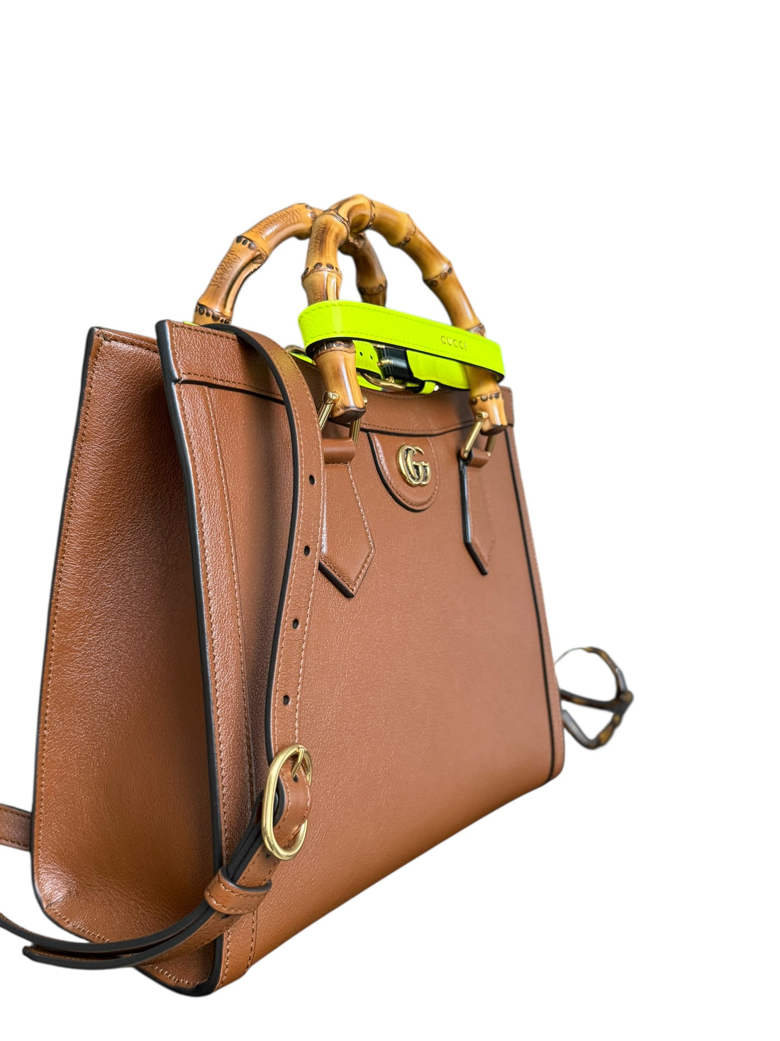 Gucci Diana Shopper Medium aus hellbraunem Leder
