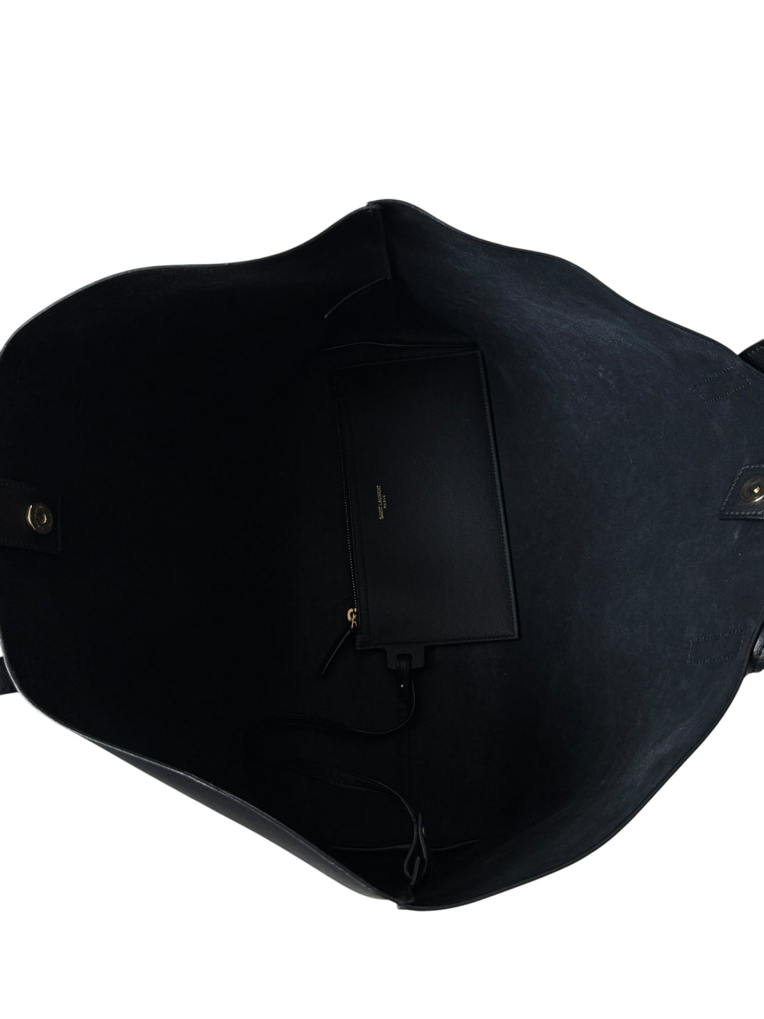 YSL Shopper aus schwarzem Leder