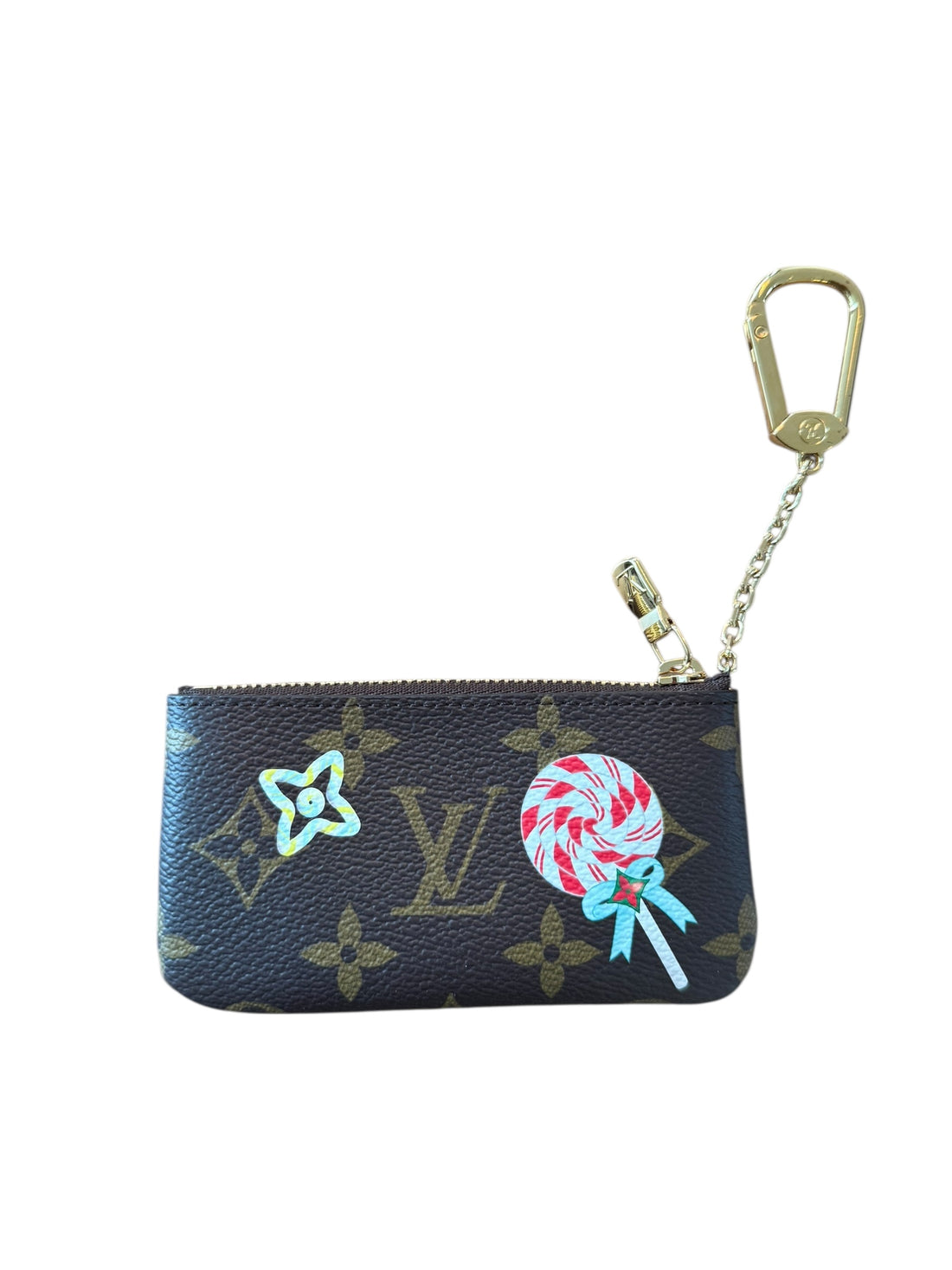 Louis Vuitton Vivienne Candy Factory Key Pouch in Monogram.