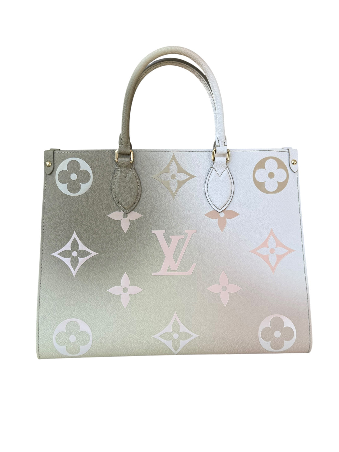 Louis Vuitton On-The-Go MM Sunset Monogram Khaki aus der Spring Kollektion