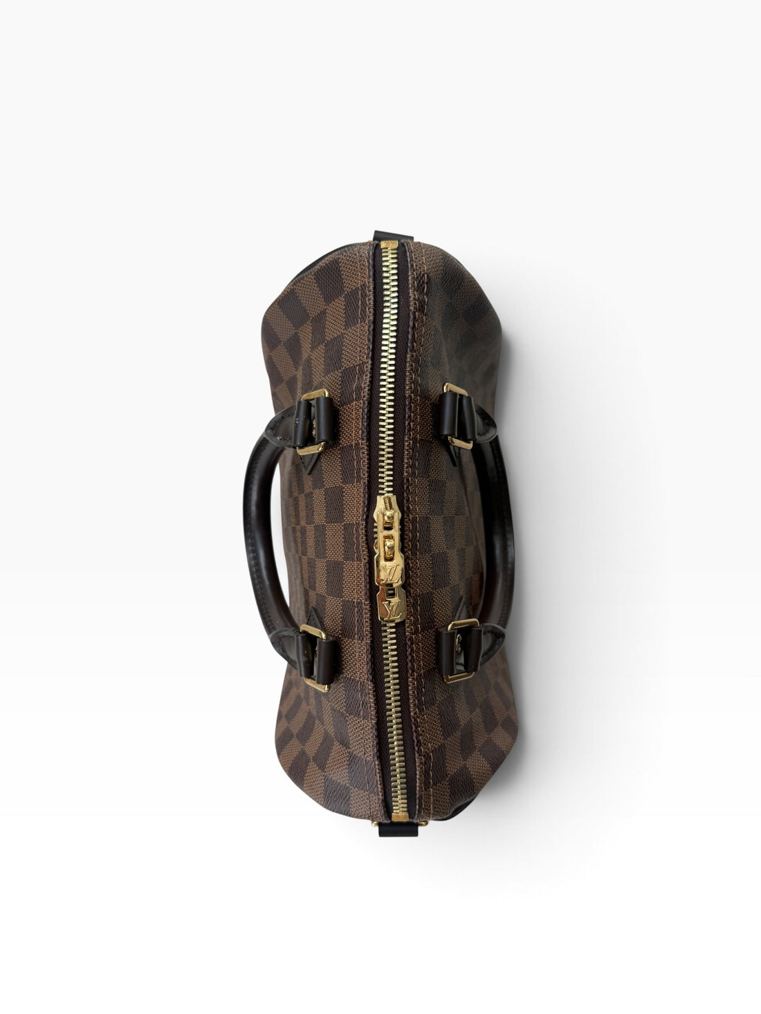 Louis Vuittion Speedy Bandoliere 25 in Damier Ebene mit abnehmbaren und verstellbaren Schulterriemen