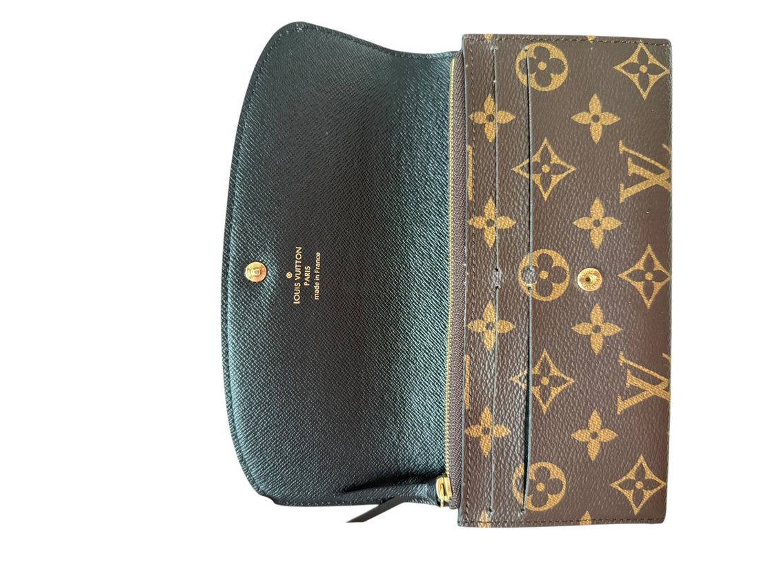 Louis Vuitton Emilie Geldbörse Monogram Reverse