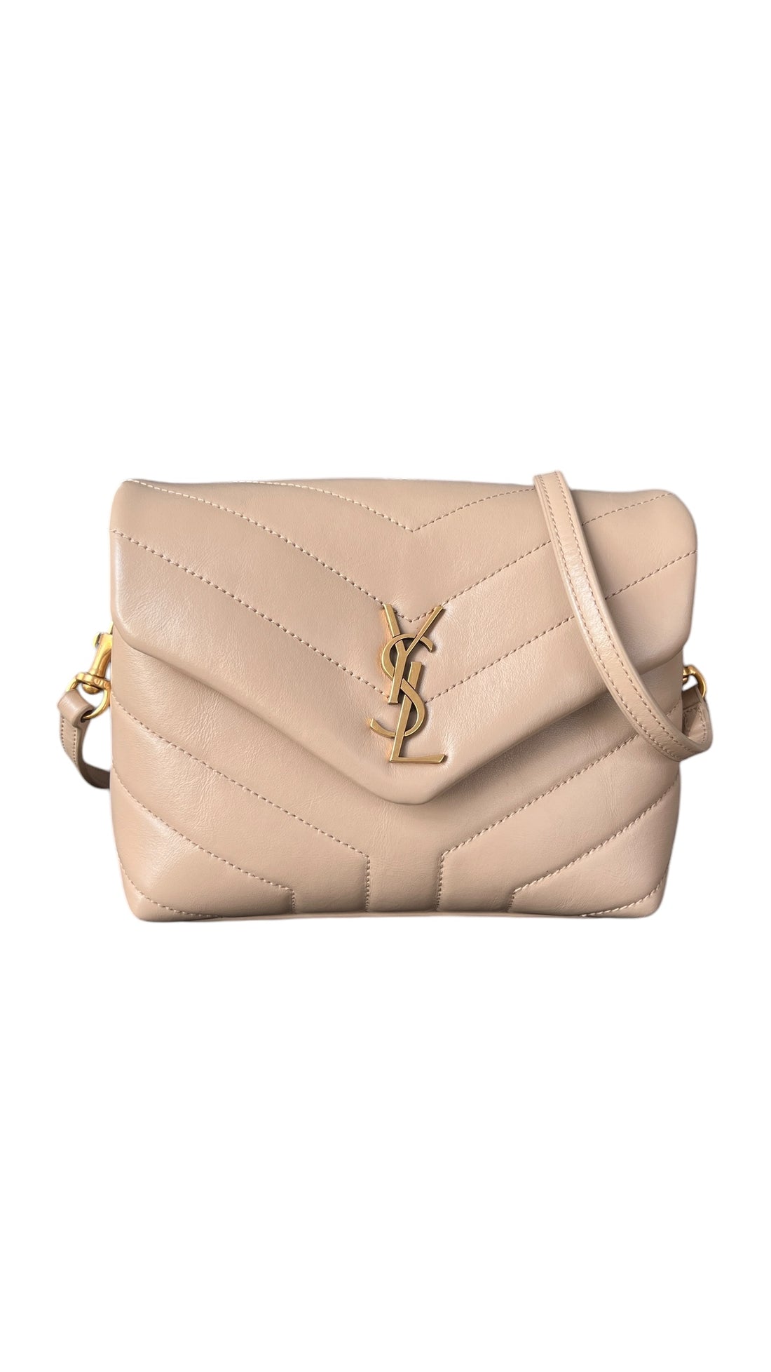 YSL Saint Laurent Loulou in beige