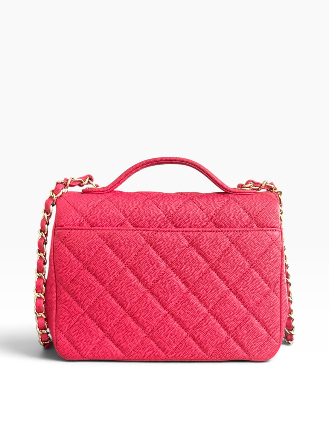 Chanel Business Affinity nell'espressiva tonalità lampone Framboise in pelle caviar