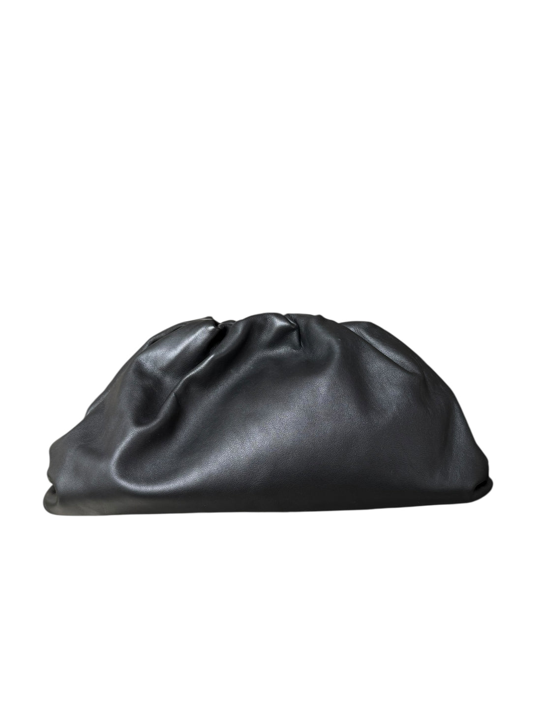 Bottega Veneta Pouch aus schwarzem weichem Kalbsleder