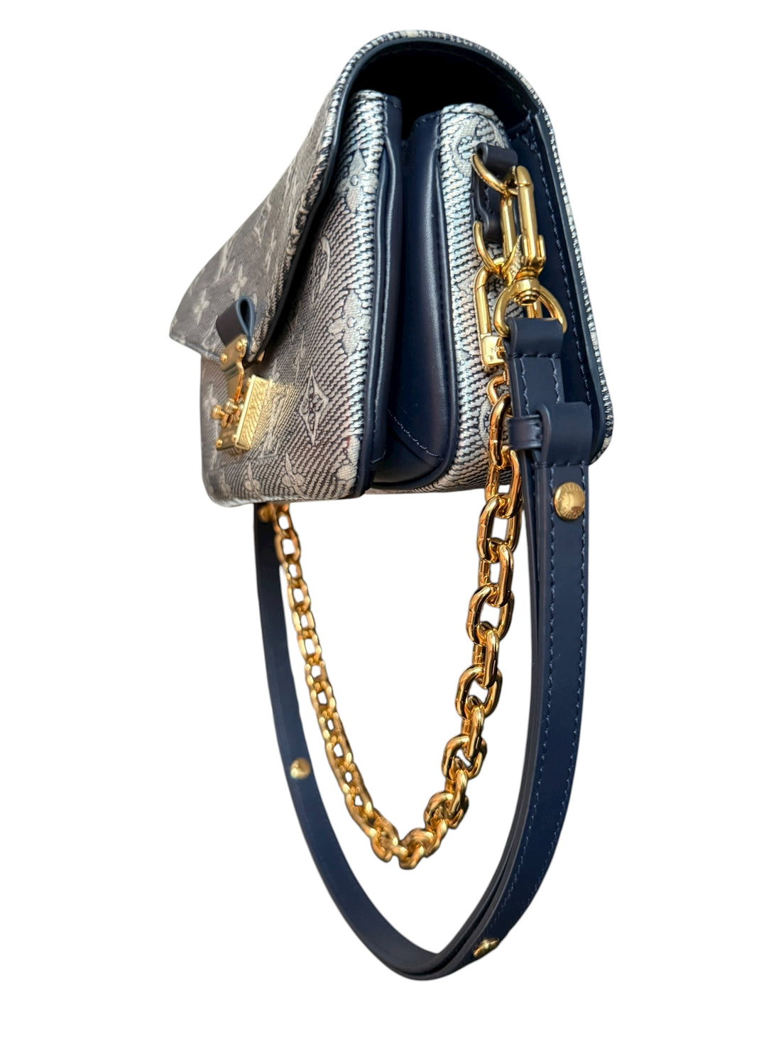 Louis Vuitton Métis East West Monoglam Blau. Limited Edition