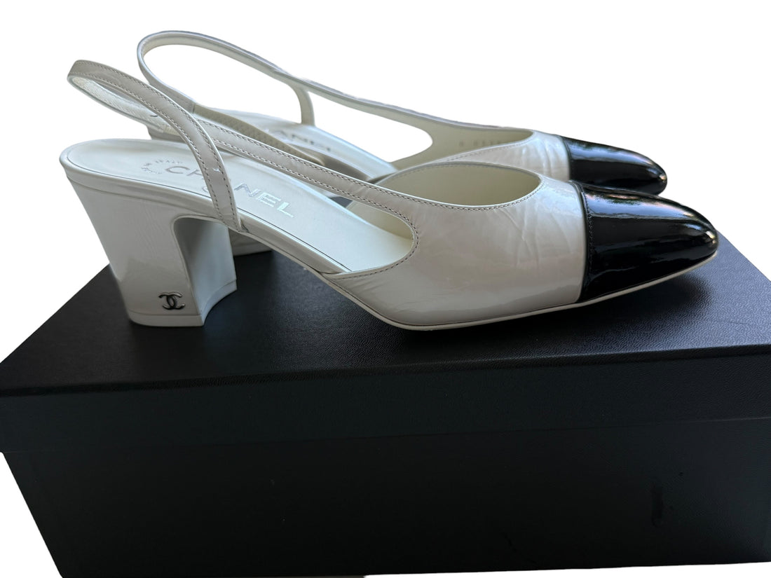 Chanel klassische Slingpumps in der Grösse 40 C
