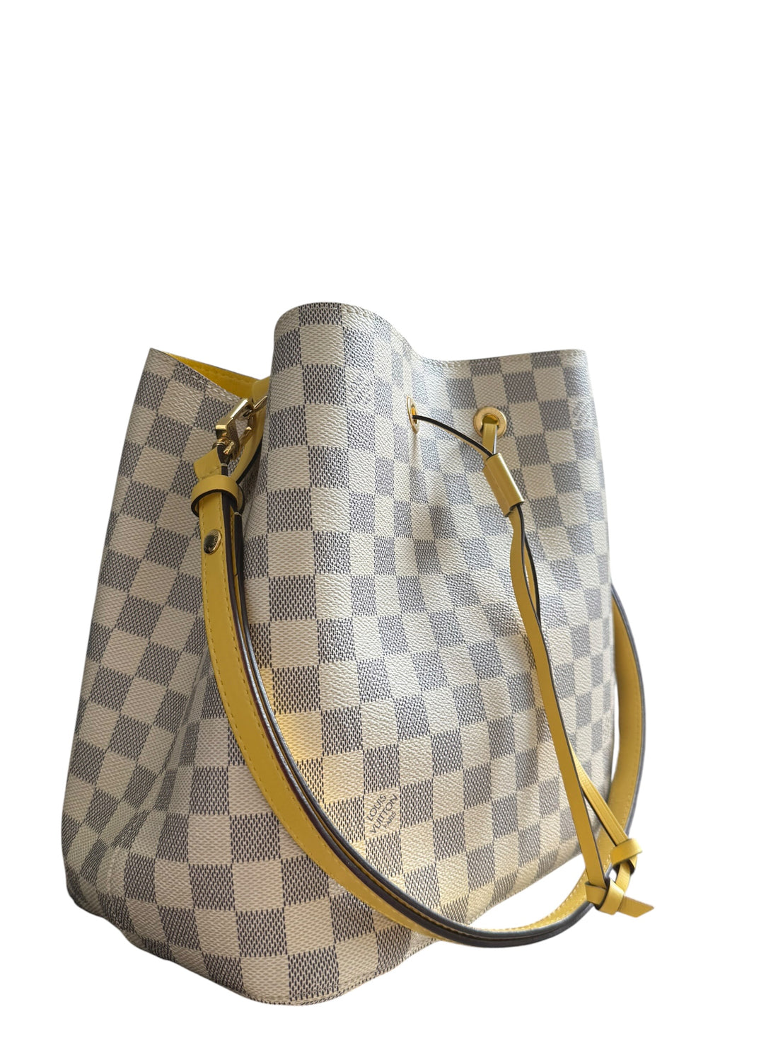 LOUIS VUITTON Néo Noé MM Damier Azur Yellow.