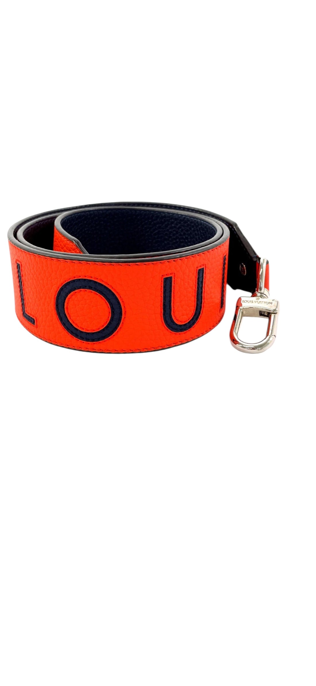 Louis Vuitton Schulterriemen Strap Orange Blue
